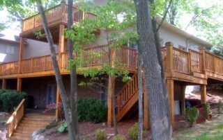 Cedar deck stain