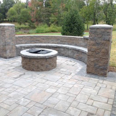 Patio with Firepit and seating