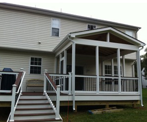 Porch and patio