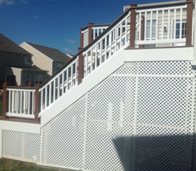 Trex deck with Lattice