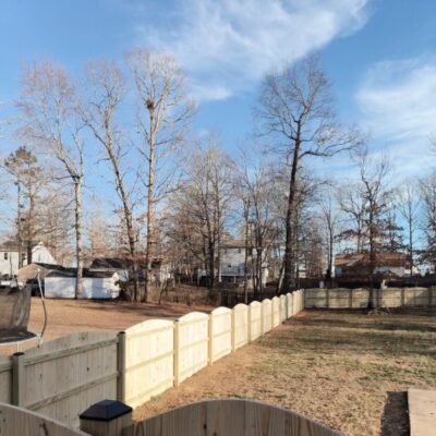 6’ Wood Privacy Fence with Arch
