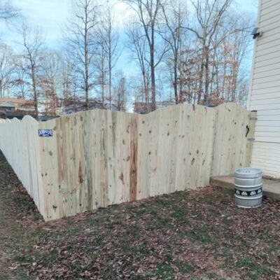 6’ Wood Privacy Fence with Arch