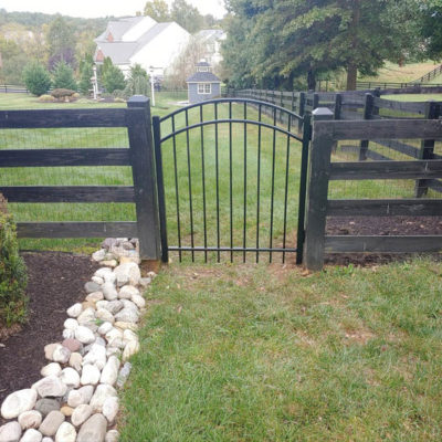 Alum gate on Paddock Fence 2