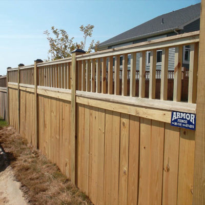 Closed Spindle Top Fence