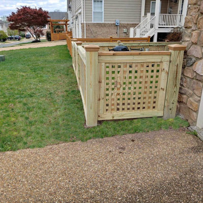 Custom Lattice Fence