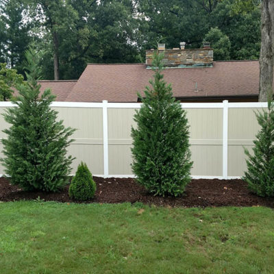 Custom Vinyl Fence in Ashburn