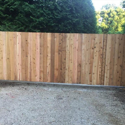 Custom Wood Slide Gate