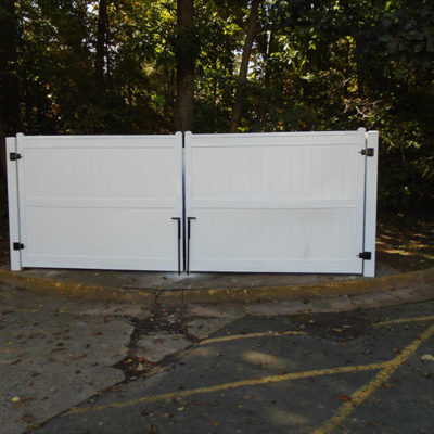 Vinyl Dumpster Gates