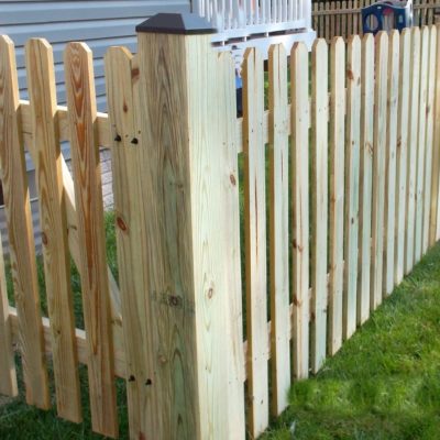 4' tall Dog Ear Picket