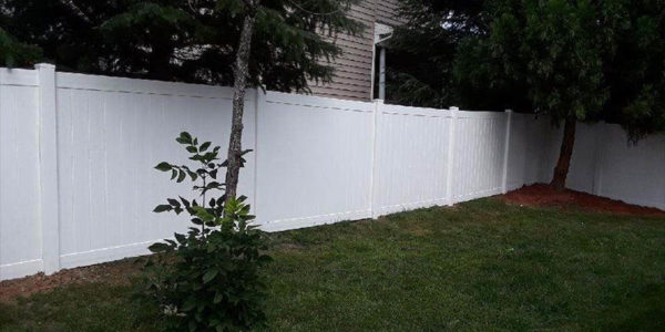 White Vinyl Privacy picket fence