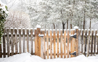 Wooden fence